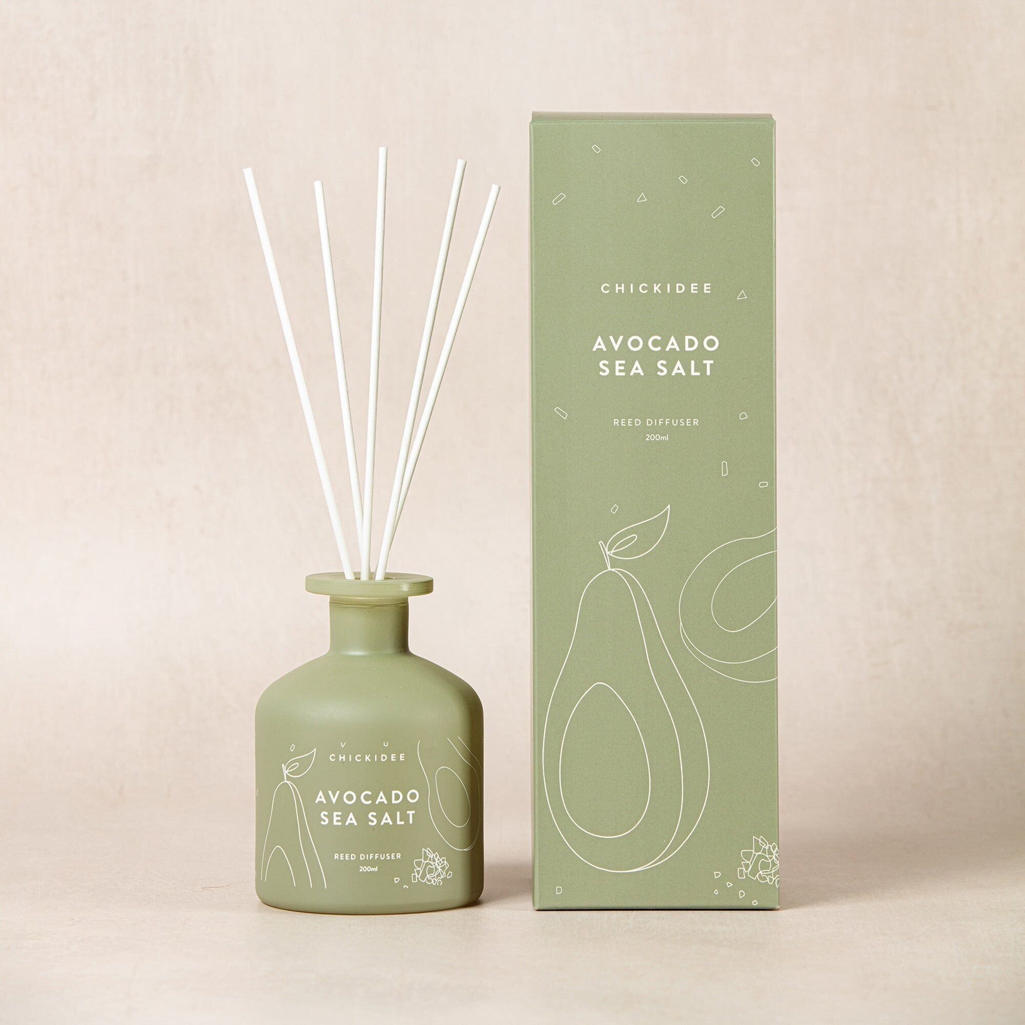 Diffusore di sale marino di avocado