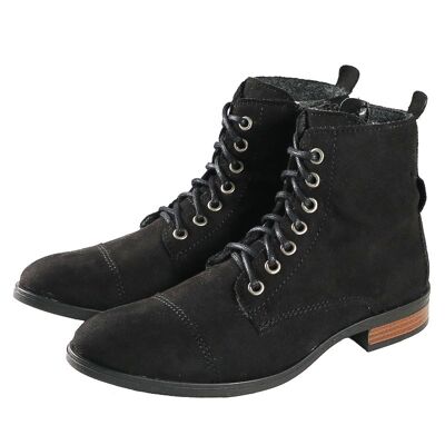 Fairticken Shoes "Suede" Boots MAIRAN Women (black, lined)
