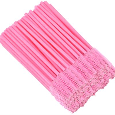 100 Pieces Pink Mascara Wands