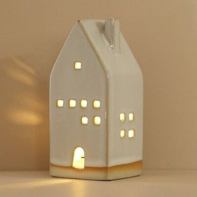 Decorazione LED per casa in ceramica rustica