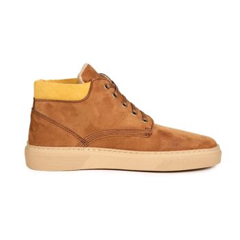 Fairticken Shoes Winter Sneaker Adeluno en microfibre (camel) 7