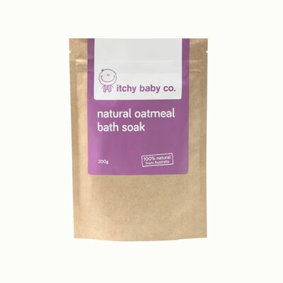 Bain de bain naturel hydratant et nettoyant pour bébé - 200 g - Farine d'avoine