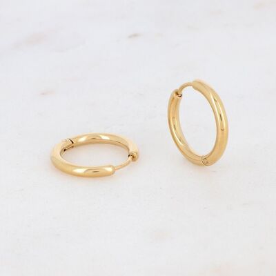 Lia M hoop earrings - gold 19mm