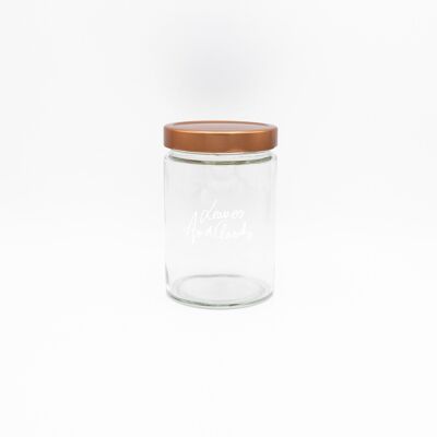 BOCAL EN VERRE 580 ML - Rose Gold