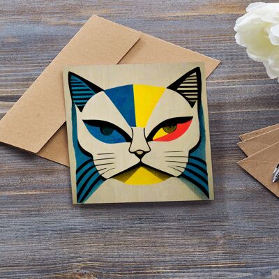 Combat Cat Greeting Card