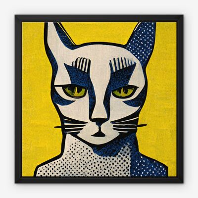 Pop-Art-Katze Nr. 1 Leinwand