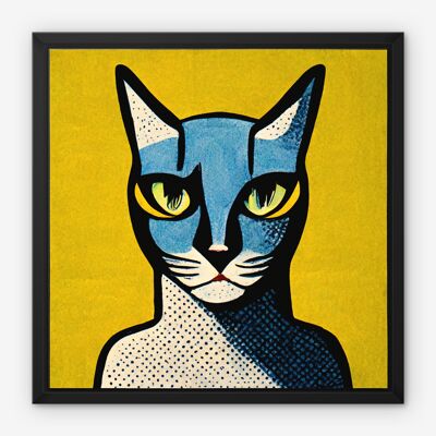 Pop-Art-Katze Nr. 2 Leinwand