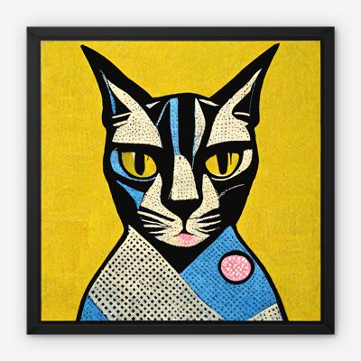 Pop-Art-Katze Nr. 3 Leinwand