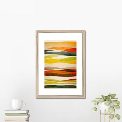 Sanfte Hügel im Herbst Fine Art Print