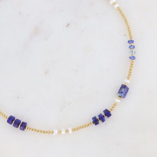 Collier Lydie - lapis lazuli