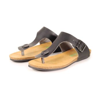 Fairticken Shoes Sandale séparateur d'orteils Thula (noir, microfibre) 2