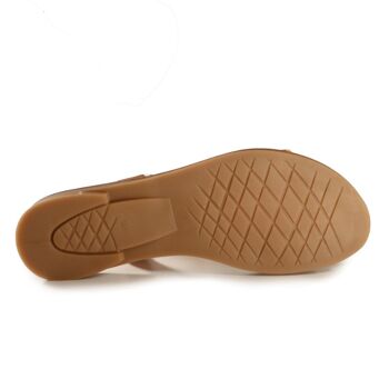 Fairticken Shoes Sandales Braga en cuir vegan (camel) 3