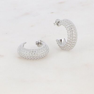 Pepita S Hoop Earrings - Silver