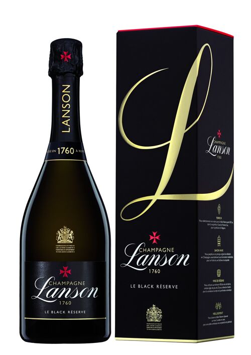 Champagne Lanson - Le Black Réserve - 75cl - Etui