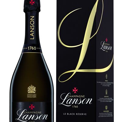 Champagner Lanson - The Black Reserve - 75cl - Kiste