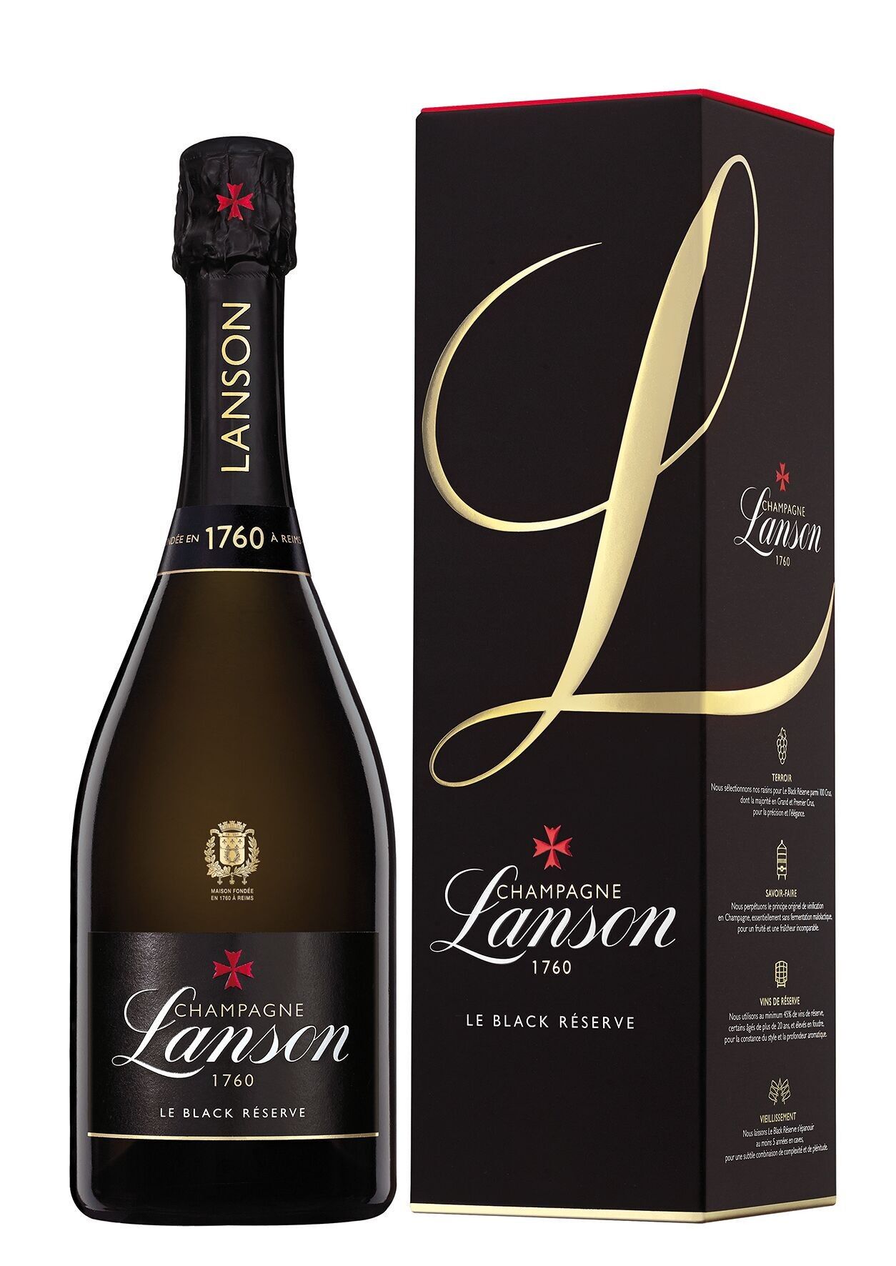 Champagne Lanson - The Black Reserve - 75cl - Estuche
