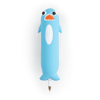 Stylo Squishy Requin Bleu