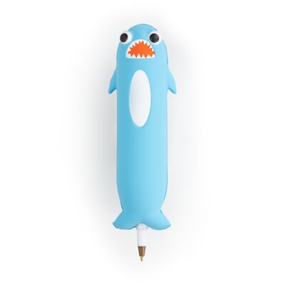 Bolígrafo Squishy Tiburón Azul
