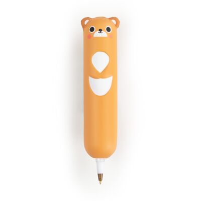 Lindo bolígrafo Squishy de oso pardo | Papelería para niños | Regalos novedosos