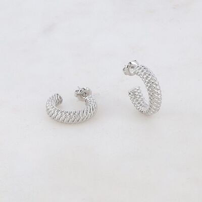 Pendientes de aro Renetta S - Plata