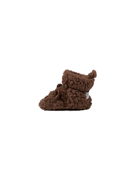 Babies & Toddlers Chocolate Bear Soft slippers by Cozy Sole