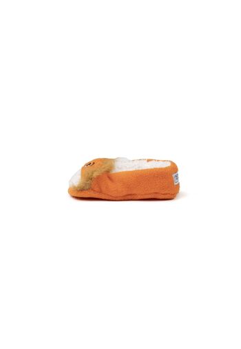 Chaussettes pour enfants Orange Lion Slipper par Cozy Sole 1