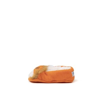 Calcetines pantuflas de león naranja para niños de Cozy Sole