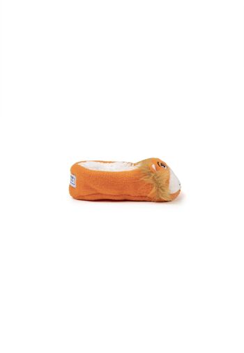 Chaussettes pour enfants Orange Lion Slipper par Cozy Sole 2