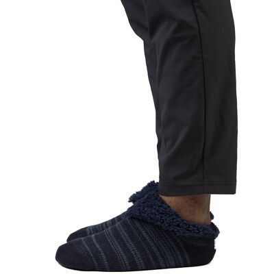 Calcetines tobilleros acogedores para hombre azul marino