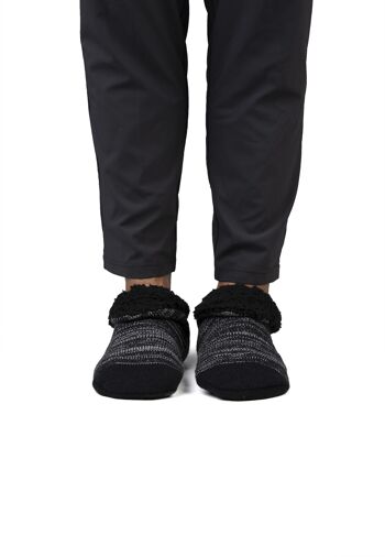 Chaussettes noires confortables pour hommes 3