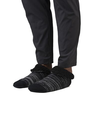 Chaussettes noires confortables pour hommes 5