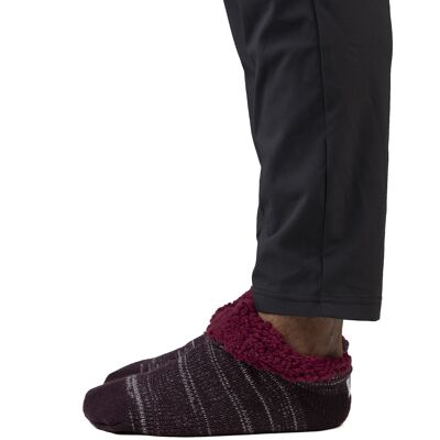 Calcetín de pantuflas acogedor para el tobillo de uva para hombre