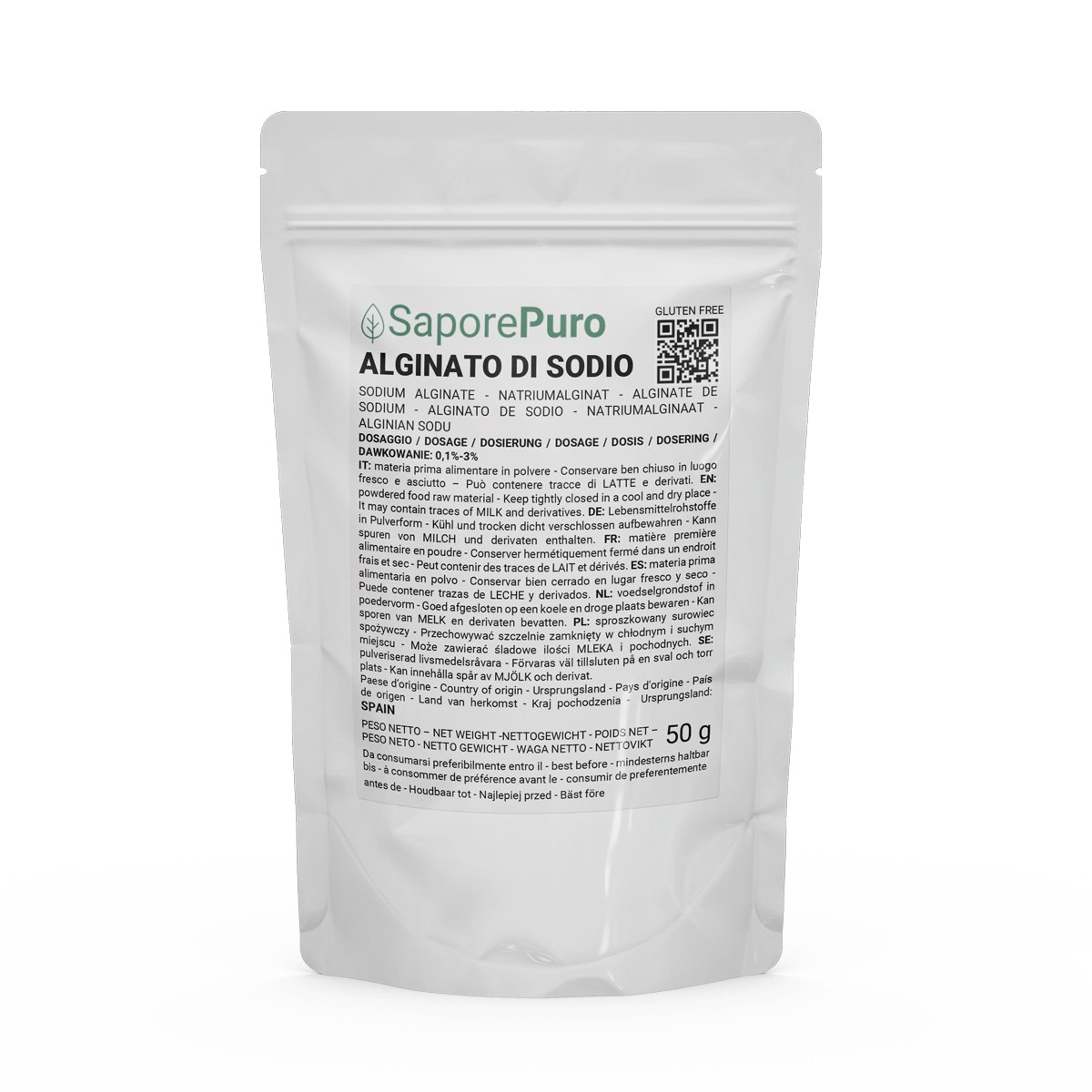 Alginate de sodium (E401) - 200gr