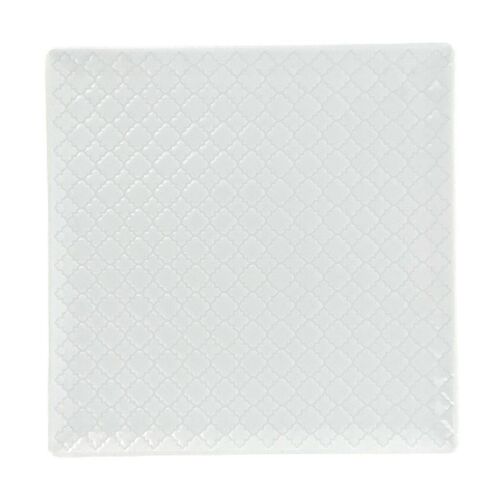 MOUNIA BLANC Plat carré 30,5cm