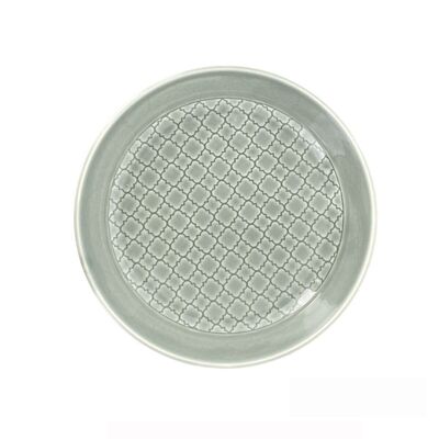 MOUNIA GRIS Plato hondo 20cm