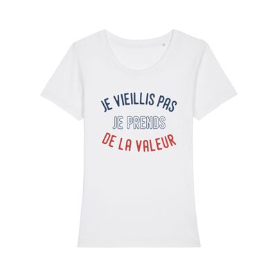 CAMISETA BLANCA NO ENVEJECIDO OBTENGO VALOR ENKR mujer