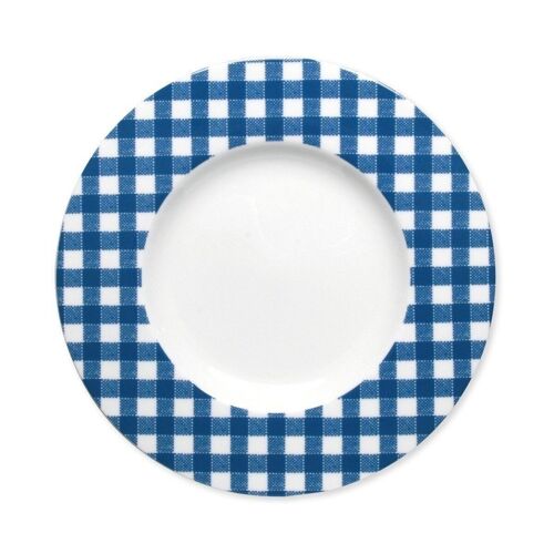 HOME bleu assiette dessert 23cm