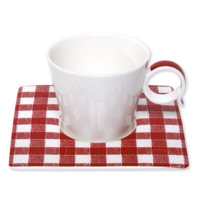 HOME rouge paire tasse moka 10cl