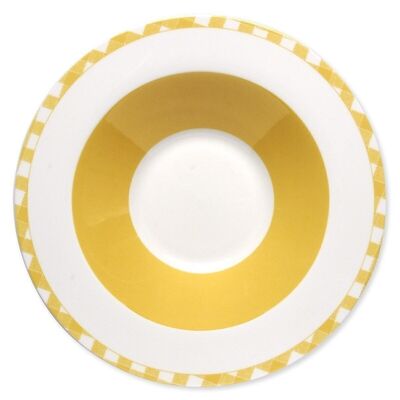 HOME yellow soup plate 24cm