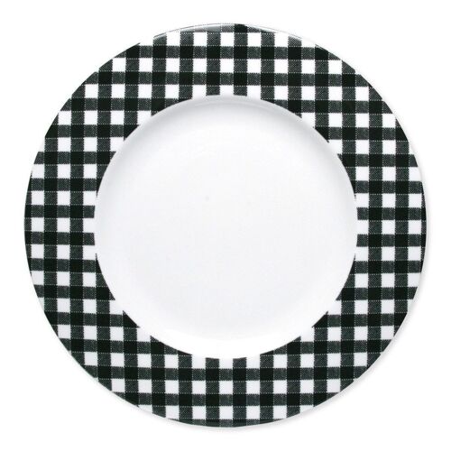 HOME noir assiette plate 29cm