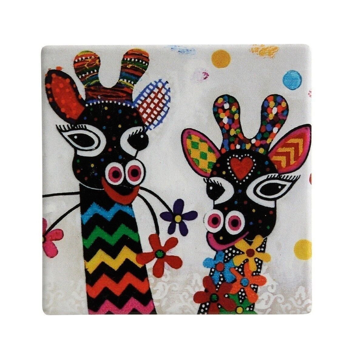 SMILE STYLE GIRAFFE Untersetzer 9x9cm