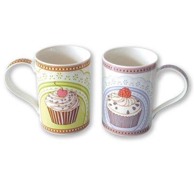 CHOUKY Confezione regalo 2 Mug blu e verde 30cl