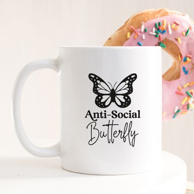 Anti-Social Butterfly Mug