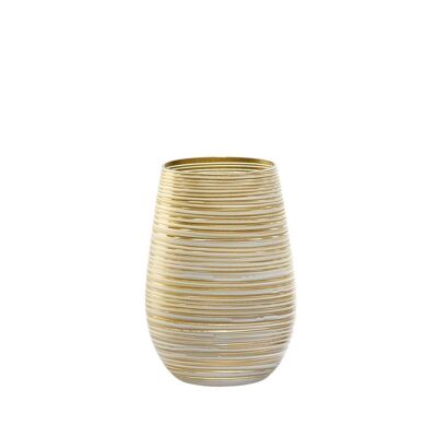 TORNADO Vaso alto oro blanco 45cl