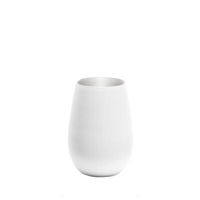 FIVE Bicchiere alto bianco argento 45cl