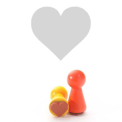 Tampon motif Titre : Mini tampon coeur par Judi-Kins