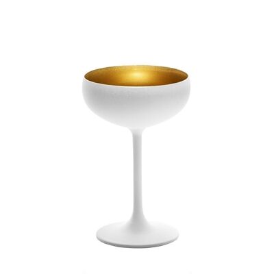 FIVE Champagne coupe white gold 23cl