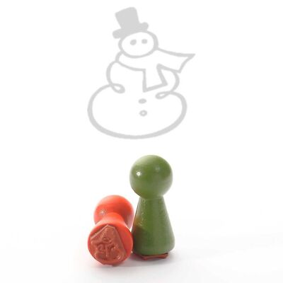 Motif stamp title: Mini stamp snowman white from Judi-kins