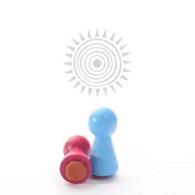 Tampon à motif Titre : Mini tampon soleil symbole de Judi-kins