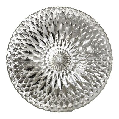 LUTECIA Flat glass dish 33.5cm